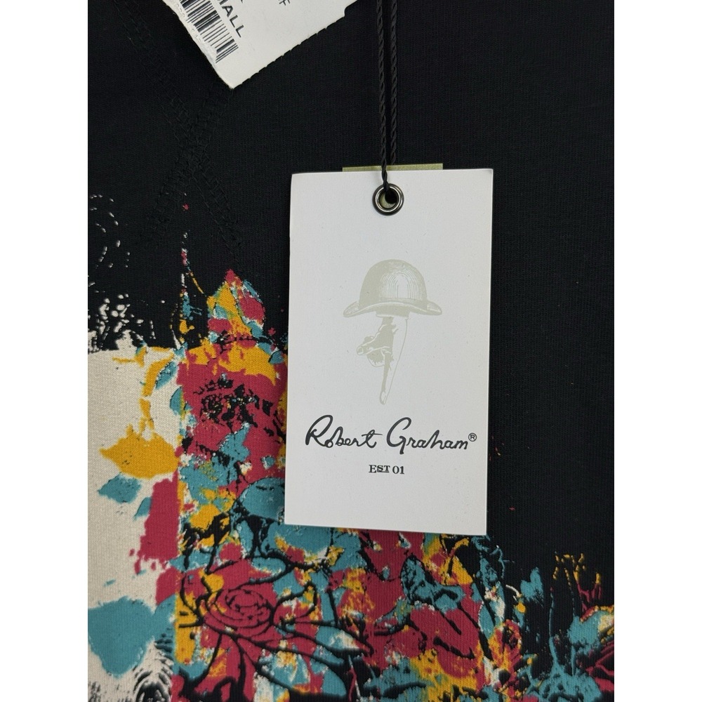 NEW Robert Graham Split Skull Mens Size S T-shirt Pullover Sweatshirt $148 - Picture 4 of 10